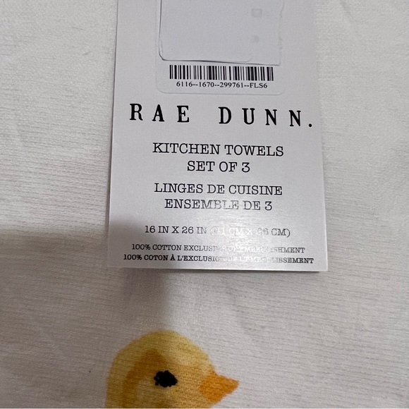 Rae Dunn Easter Peep Set of 3 Kitchen Towels - Picture 8 of 9